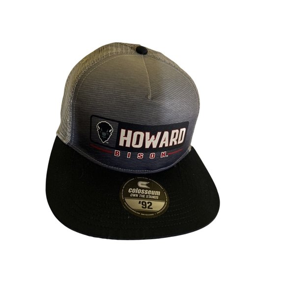 NEW Howard University Bison Colosseum Athletics Navy Mesh Snapback Hat Cap OSFM - Picture 2 of 7
